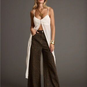 12th Tribe White Long Split Cami Top